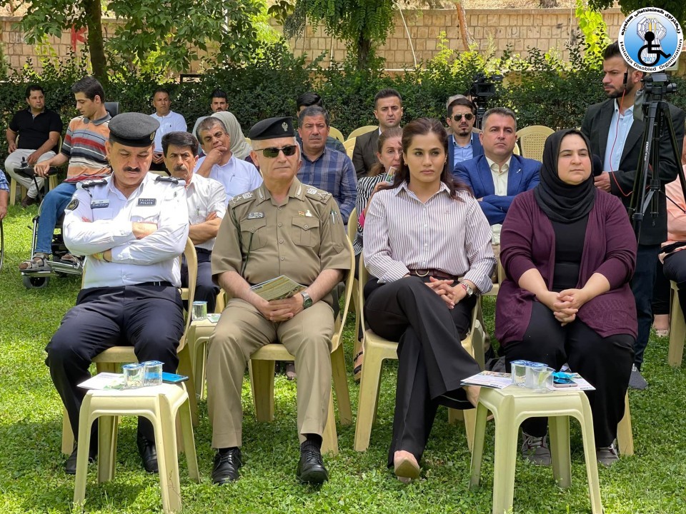 Improving accessibility for people with disability in Halabja Public Park closing  ceremony