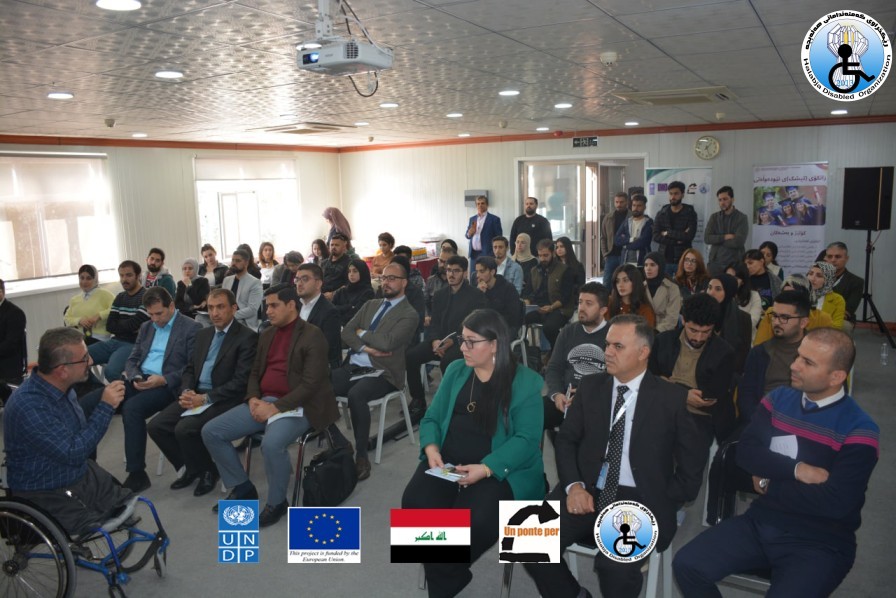 Halabja Disabled Organization held a workshop at Tishk International University Sulaimani .