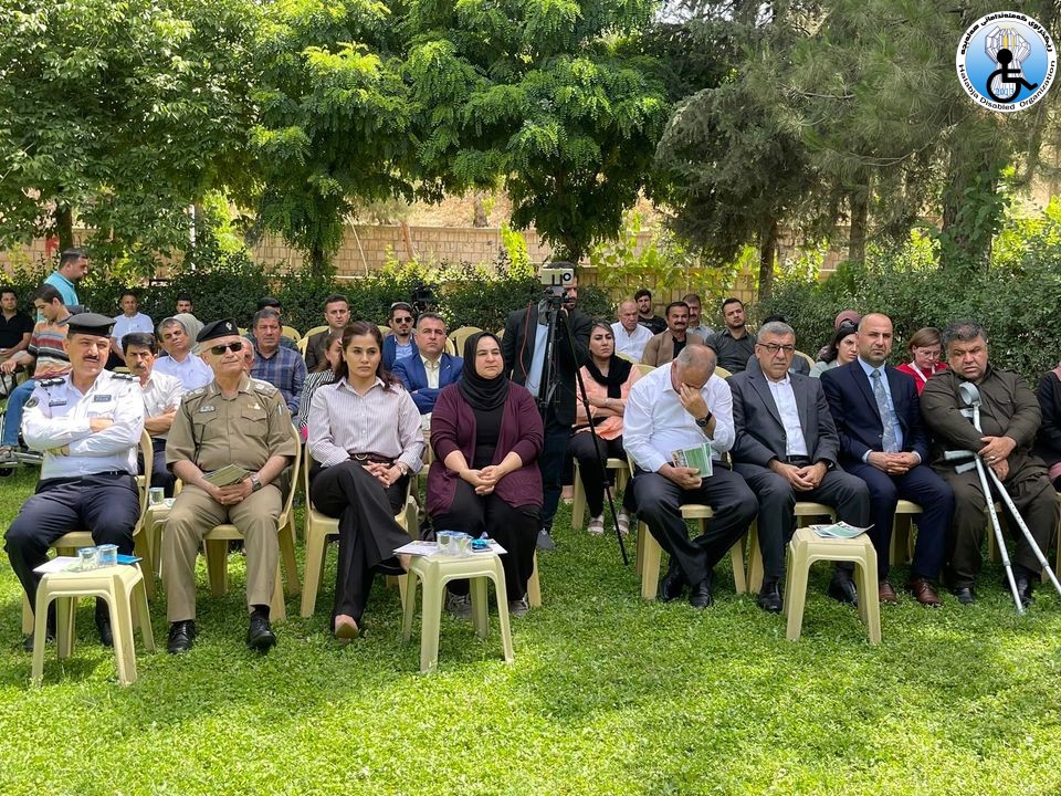 Improving accessibility for people with disability in Halabja Public Park closing  ceremony