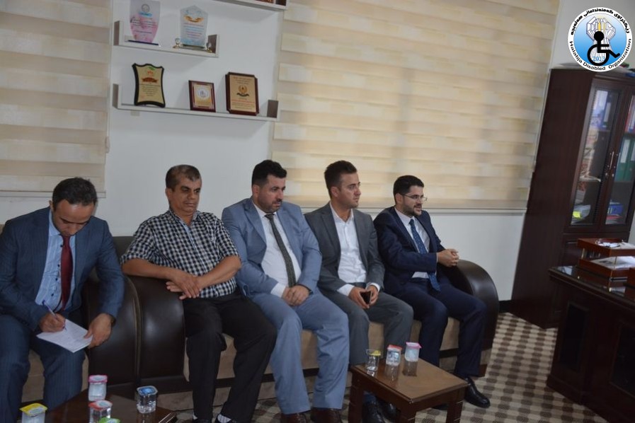 The Head of the department of NGOs paid a visit to the Halabja Disabled Organization