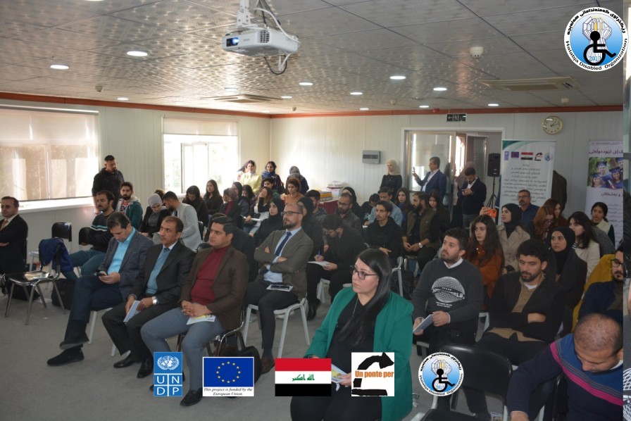 Halabja Disabled Organization held a workshop at Tishk International University Sulaimani .