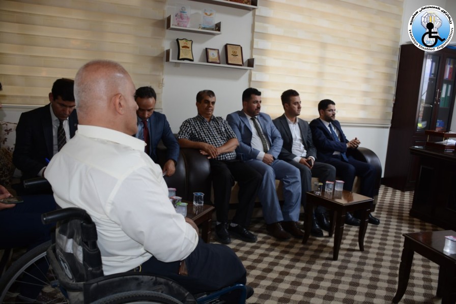 The Head of the department of NGOs paid a visit to the Halabja Disabled Organization