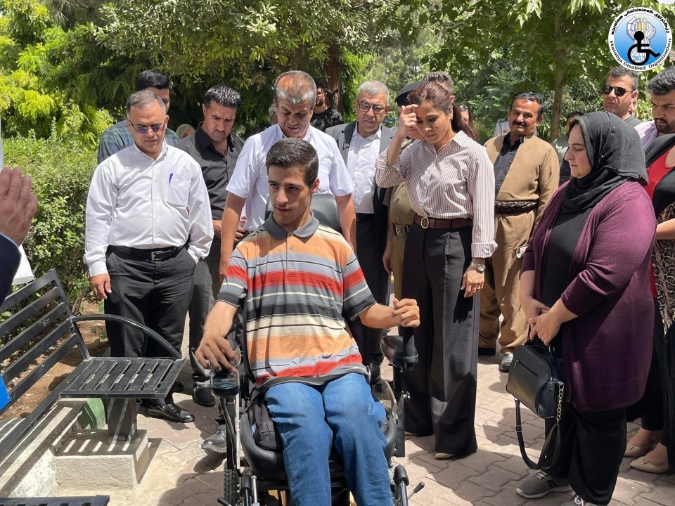 Improving accessibility for people with disability in Halabja Public Park closing  ceremony